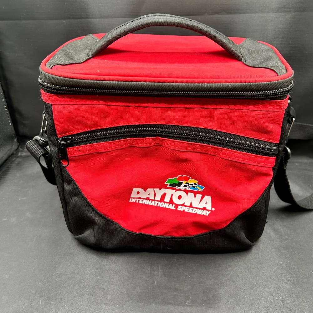 Daytona International Speedway Insulated Lunch Box Cooler Bag Travel Size Red